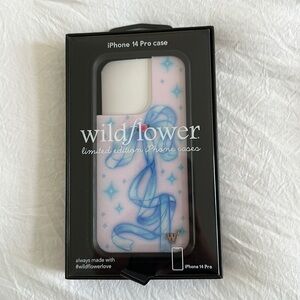 Iphone 14 pro wildflower case blue ribbon